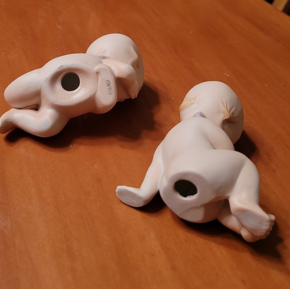 Vintage - Lefton Kewpie Bisque Ceramic Figurines Set of 2‎ - Picture 7 of 8